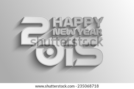 Happy new year 2015 Text Design