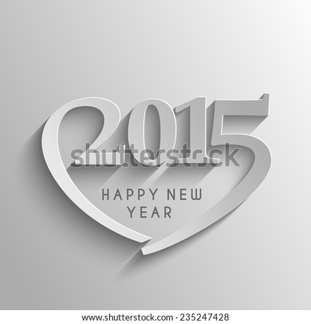 Happy new year 2015 Text Design