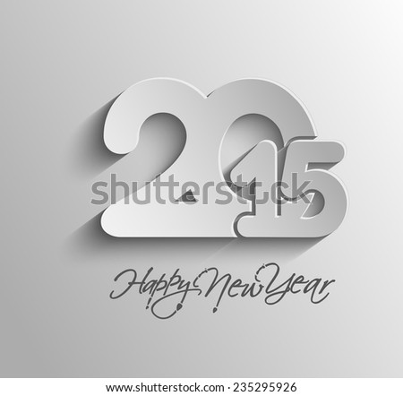 Happy new year 2015 Text Design