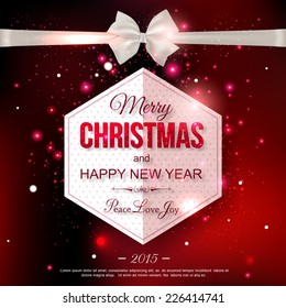 Happy New Year 2015 typographical