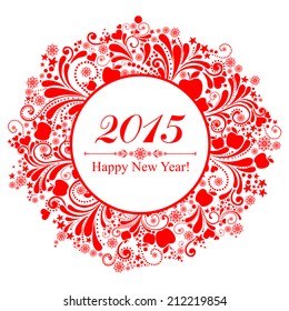 Happy new year 2015. Vector Illustration 