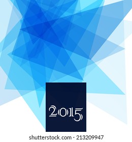 Happy New Year 2015. Vector illustration.