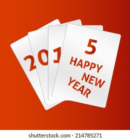 Happy New Year 2015. Vector cards