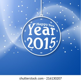 Happy New Year 2015, vector background