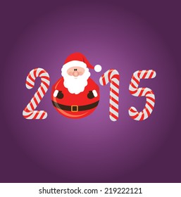 Happy new year 2015. Vector illustration