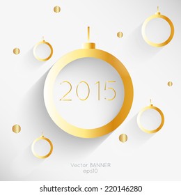 Happy New Year 2015 Vector Illustration