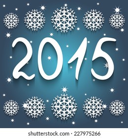 Happy New Year 2015 vector background