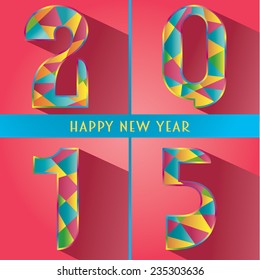Happy New Year 2015 Vector