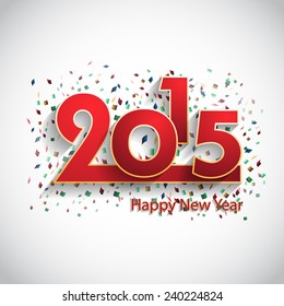 Happy new year 2015, Vector illustration