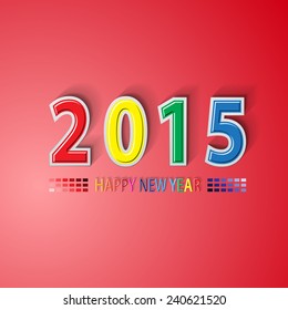 Happy new year 2015, Vector illustration