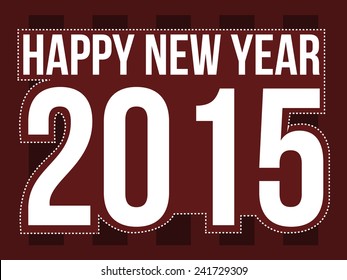 Happy new year 2015, vector