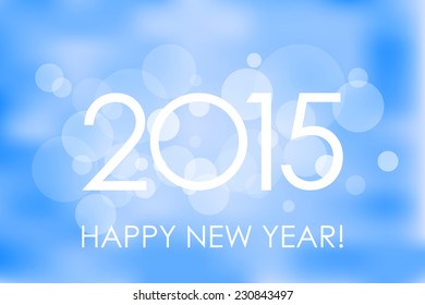 Happy New Year 2015 winter background