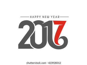 Happy new year 2016 and 2017 Text Design vector