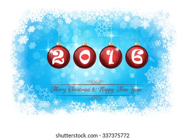 Happy new year 2016  abstract background .vector