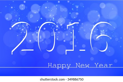 Happy New Year 2016. Background. Image. Vector. Icon.