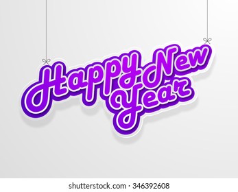 Happy new year 2016  blue text