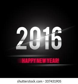 Feliz Ano Novo 2016 Card Vetor Design