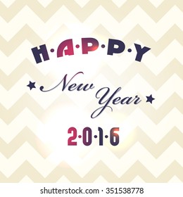 Happy New Year 2016 card 