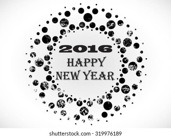 happy new year 2016 celebration metal background