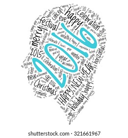 "Happy New Year 2016". Cloud of words