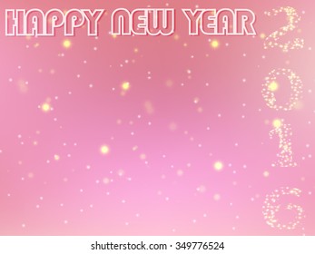Happy New Year 2016 is coming concept. abstract background with star and copy space for your text.