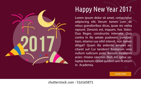 Happy New Year 2016 Conceptual Banner