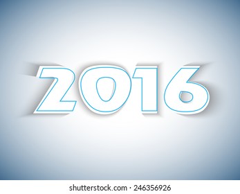 Happy new year 2016 Creative Design Vector Illustration for greeting card and background...