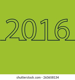 Happy new year 2016 creative greeting card design
