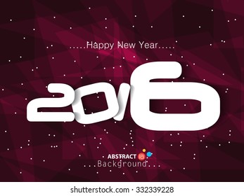 Happy new year 2016 Creative Design Vector Illustration for greeting card and background..