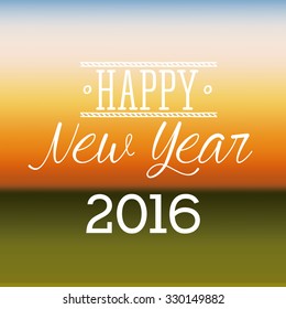 happy new year 2016 design, vector illustration eps10 graphic 