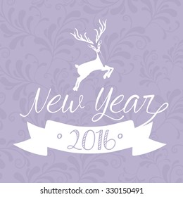 happy new year 2016 design, vector illustration eps10 graphic 