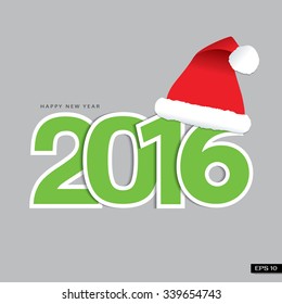 Happy new year 2016 design
