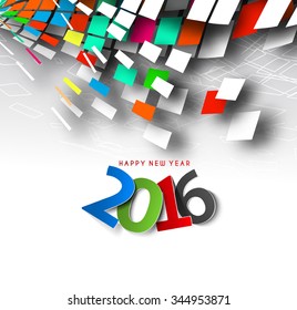 Happy new year 2016 Design, Vector Background.