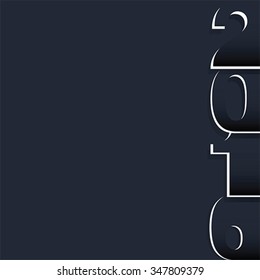 Happy New Year 2016 design greeting card