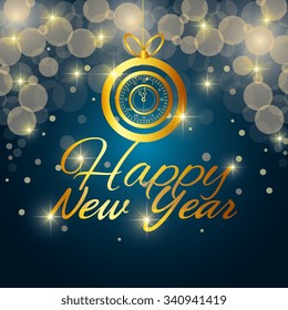 Happy new year 2016 graphic design, vector illustration