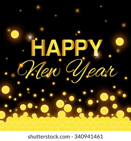 Happy new year 2016 graphic design, vector illustration