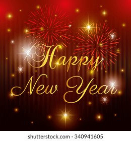 Happy new year 2016 graphic design, vector illustration
