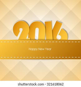 Happy new year 2016  greeting card. Vector illustration eps10