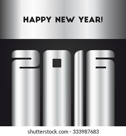 Happy new year 2016 greeting card design