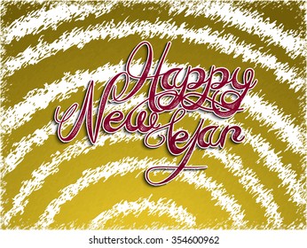 happy new year 2016, greeting or illustration with beautiful text for new year 2016.