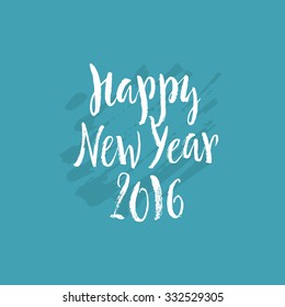 Happy New Year 2016 Lettering