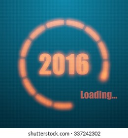 Happy New Year 2016, loading background