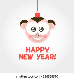 Happy new year 2016 monkey