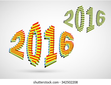 Happy New Year 2016, numbers headline the lines