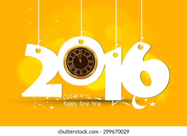 Happy New Year 2016 - Old clock