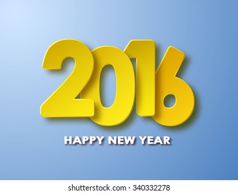 Happy new year 2016 paper background