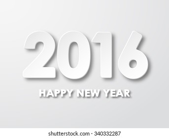 Happy new year 2016 paper background
