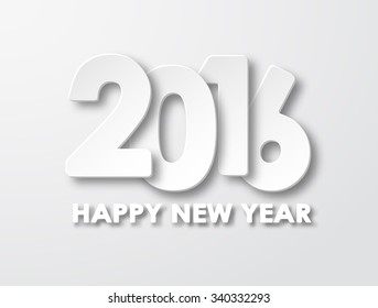Happy new year 2016 paper background