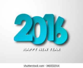 Happy new year 2016 paper background