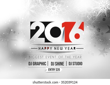 Happy new year 2016 Poster Design